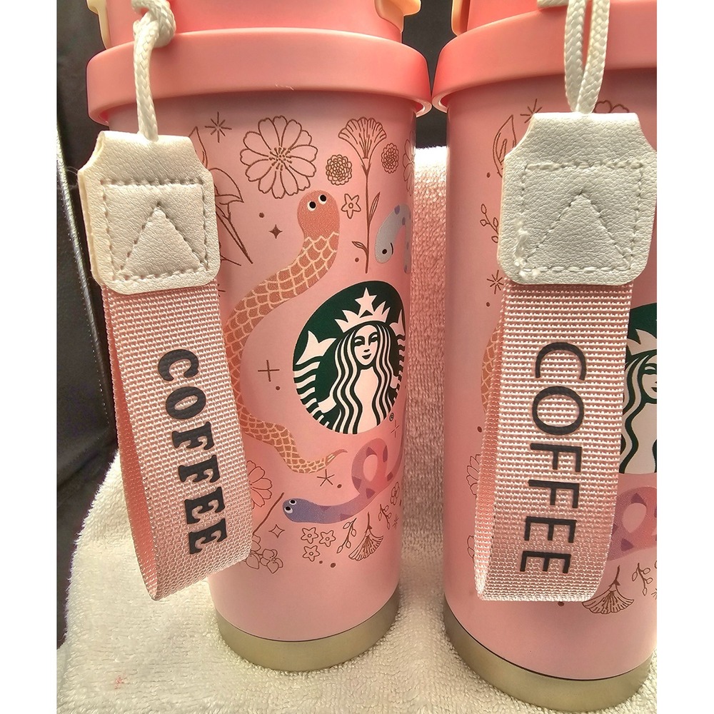 New-2 Starbucks 2025 Lunar New Year Of The Snake Tumblers-WITH Collector Pin - Picture 2 of 8